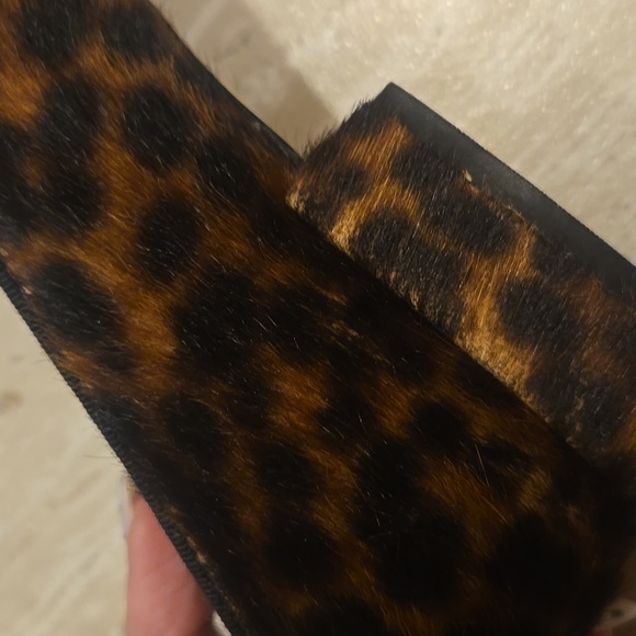 Boden Anthropologie Amelie Cheetah Print Calf Hair Flats with Mini Heel - Picture 13 of 13